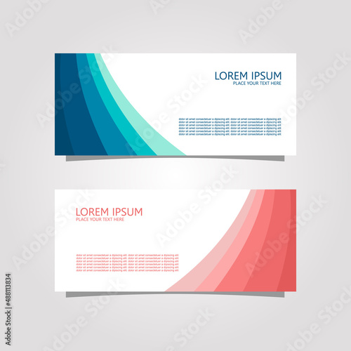 Vector Design Banner Background In Different Colors photo