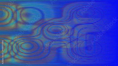 Glitch distorted geometric background . Modern art design . Noise destroyed glitched poster . Trendy defect error background with speed lines . Glitched artwork .Hologram effect .vector 