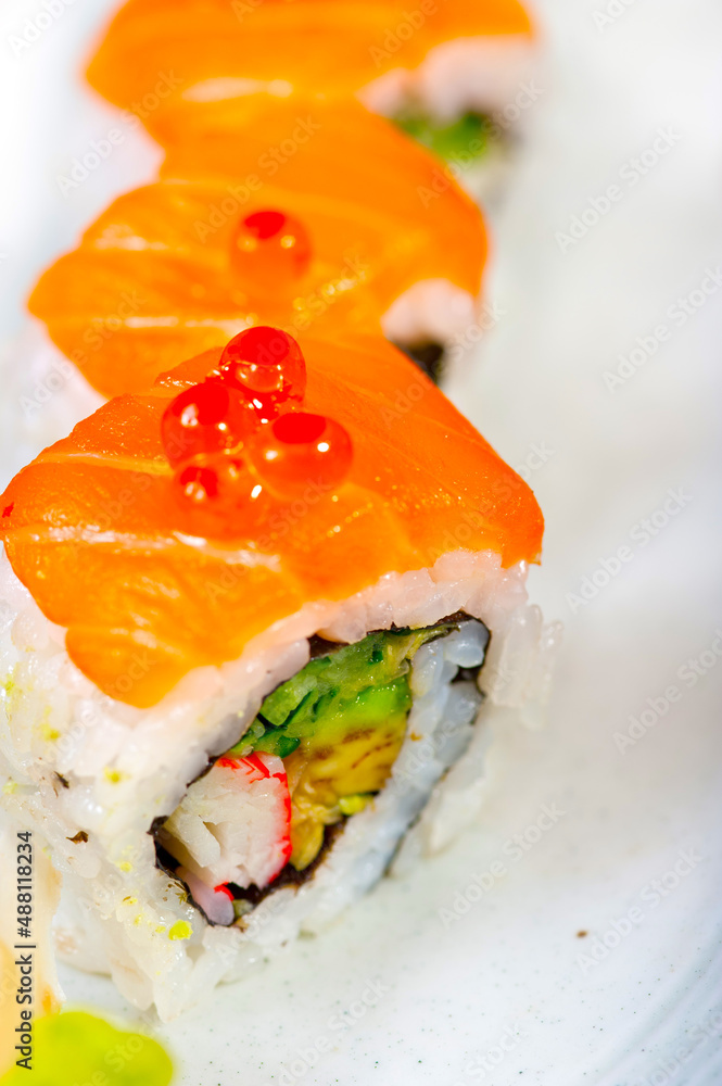 fresh sushi choice combination assortment selection