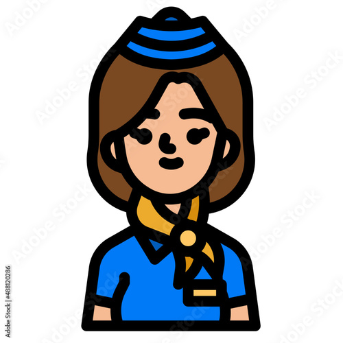 hostess line icon