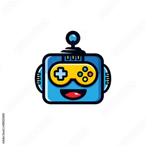 robot head design with joystick glasses