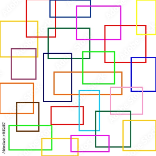 abstract background with squares and rectangle