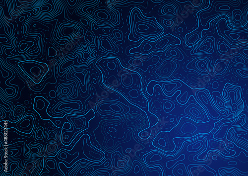 Abstract background with a detailed topographic map design