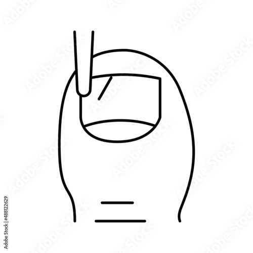 surgical intervention medical therapy line icon vector illustration