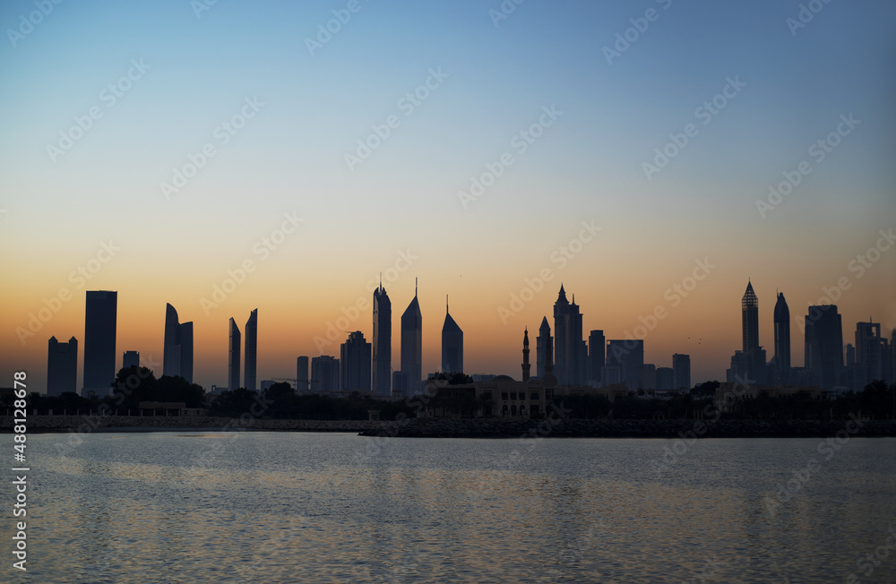 Dubai sunrise view