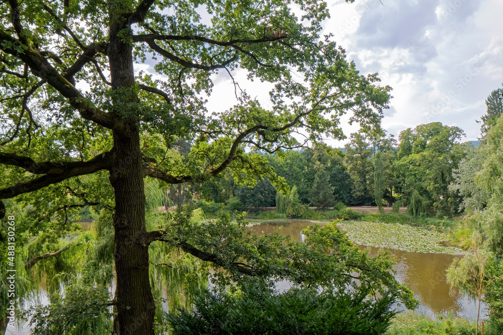 Bad Homburg, Germany – lake in the park.