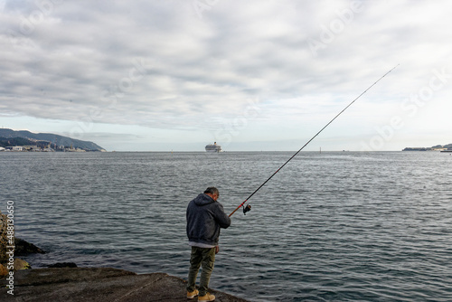 feeder fishing in the gulf of la spezia © manola72