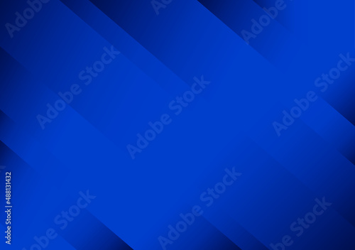 Abstract light and shadow geometric diagonal blue background and have copy space