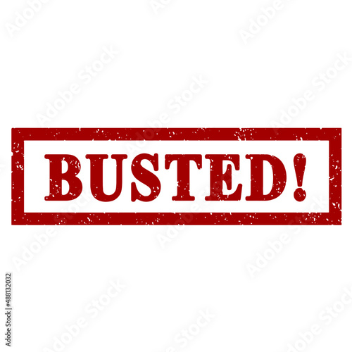 Busted rot Vektorgrafik