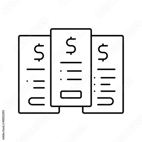 tariff plans subscription line icon vector illustration