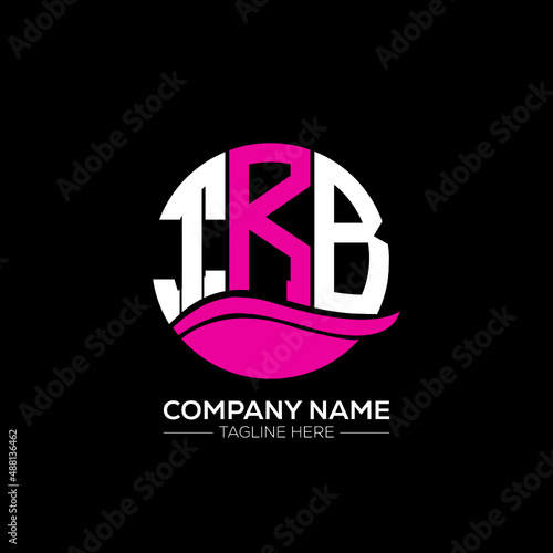 TRB logo monogram isolated on circle element design template, TRB letter logo design on black background. TRB creative initials letter logo concept.  TRB letter design. photo