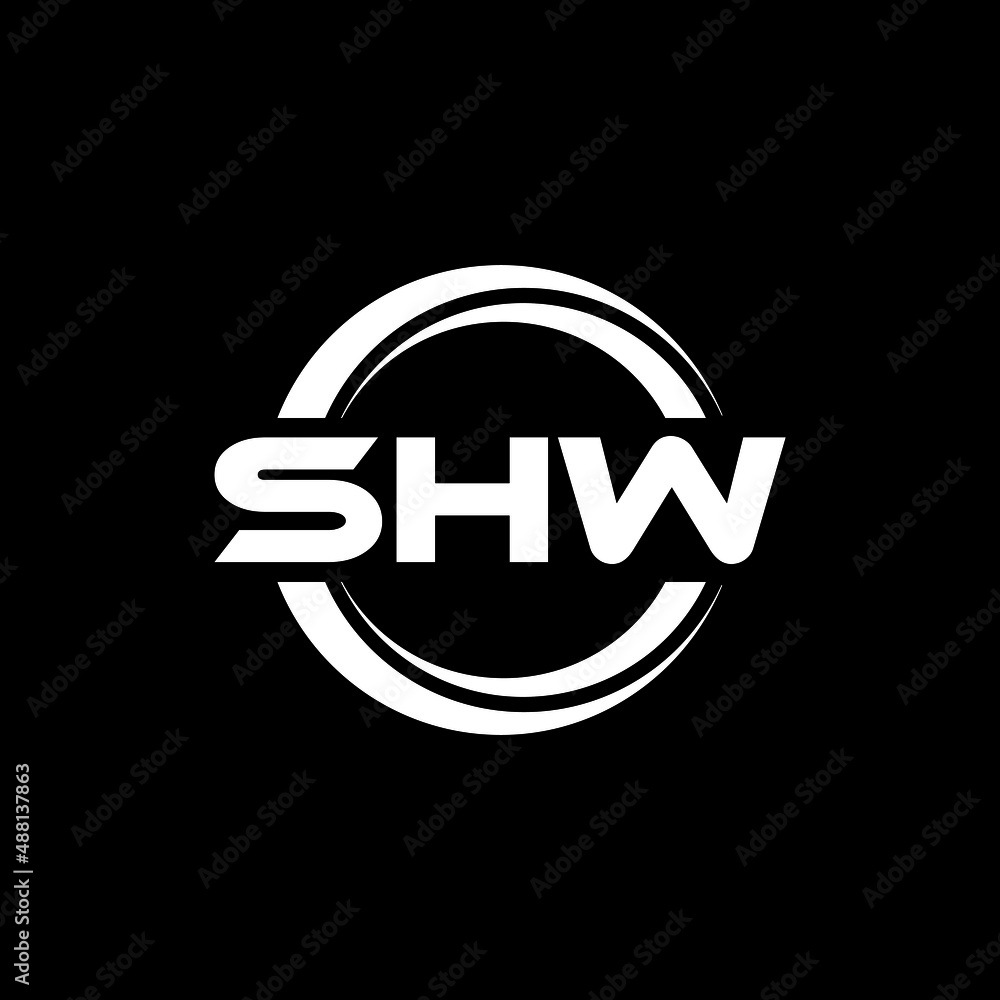 SHW letter logo design with black background in illustrator, vector logo modern alphabet font overlap style. calligraphy designs for logo, Poster, Invitation, etc. SHW letter logo design with black background in illustrator, vector logo modern alphabet font overlap style. calligraphy designs for logo, Poster, Invitation, etc.