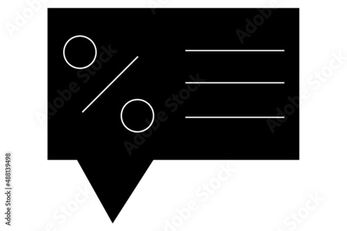 Tableau sur toile Bill Message Isolated Vector Illustration which can be easily modified or edit