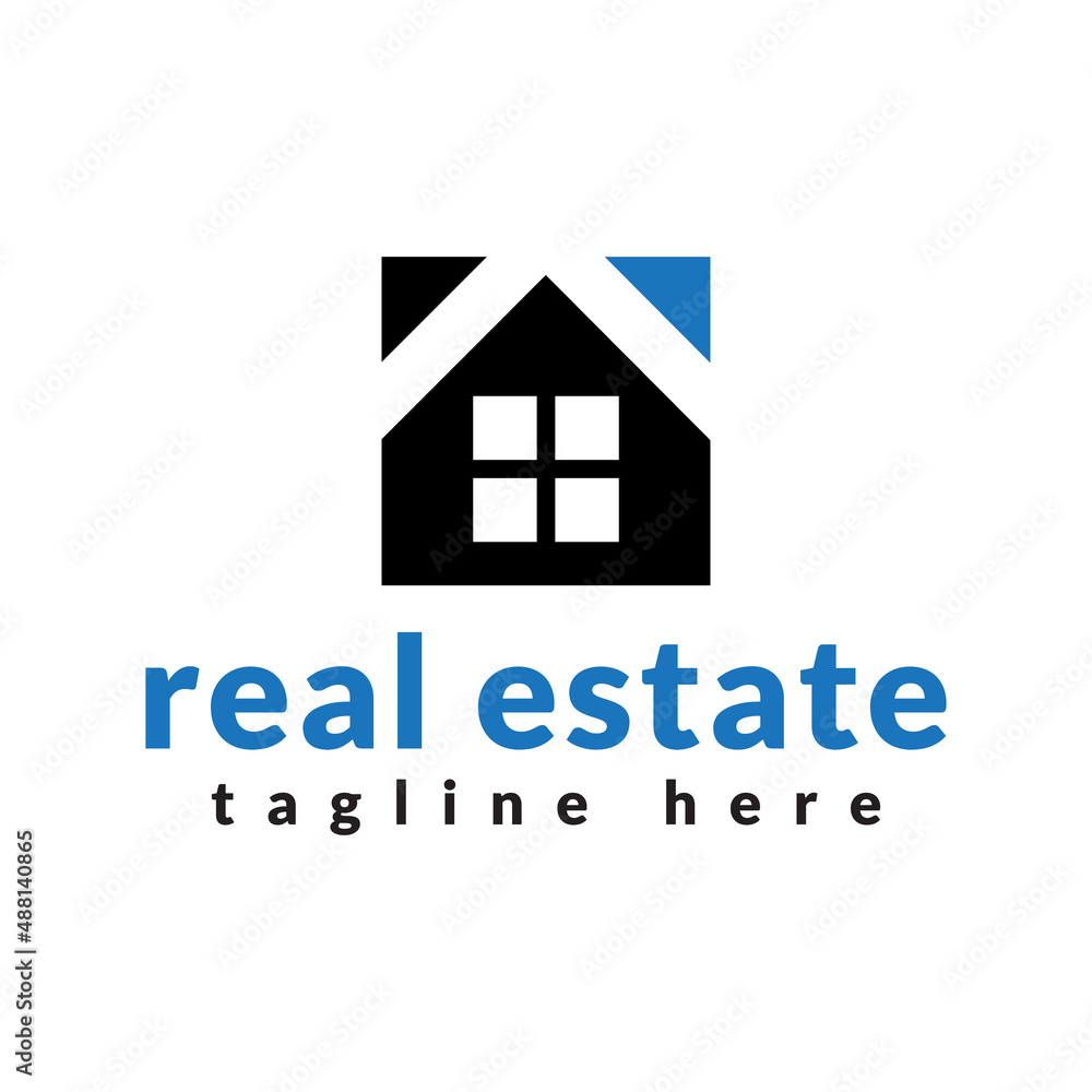 home square construction logo design