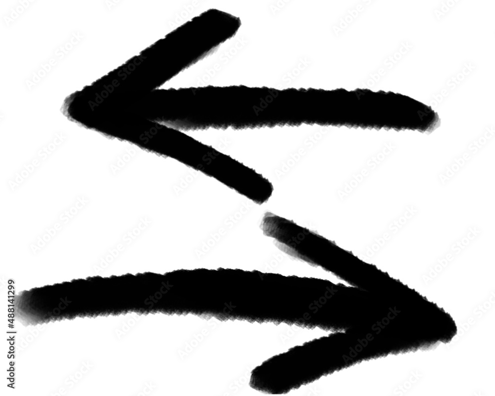 Icon of ordinary arrows pointing left and right Icon of ordinary arrows pointing left and right