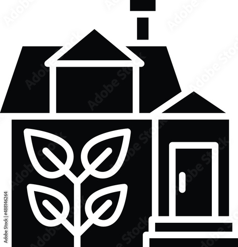 Eco House Icon Style