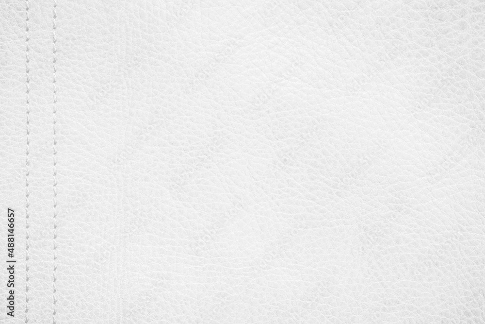 Fototapeta premium White genuine leather texture background. Empty luxury classic textures for decoration.