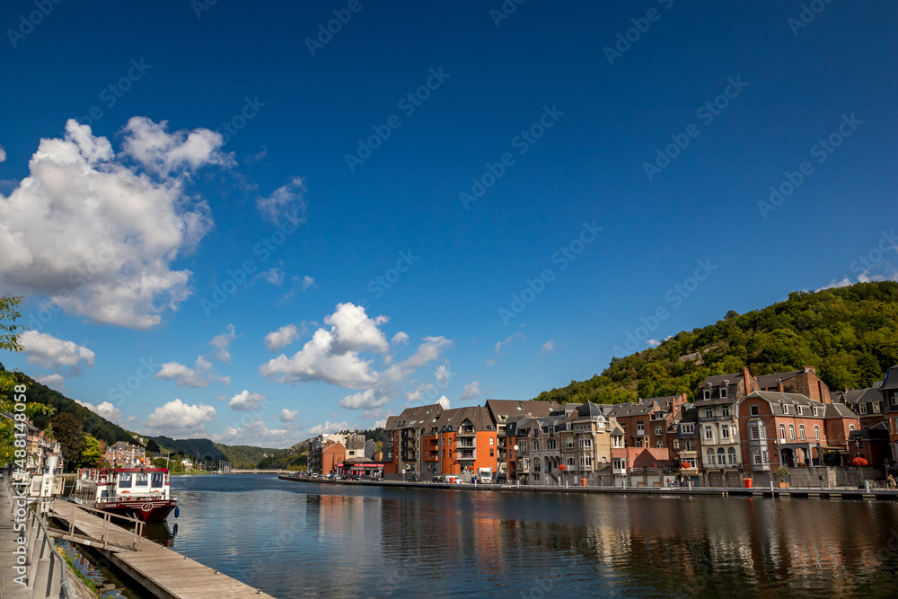 Dinant, Southern Belgium, lovely summer day street view, travel photography