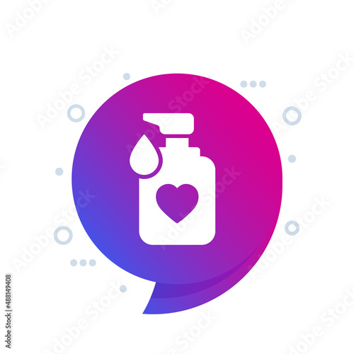 lubricant icon, sex lube or intimate gel