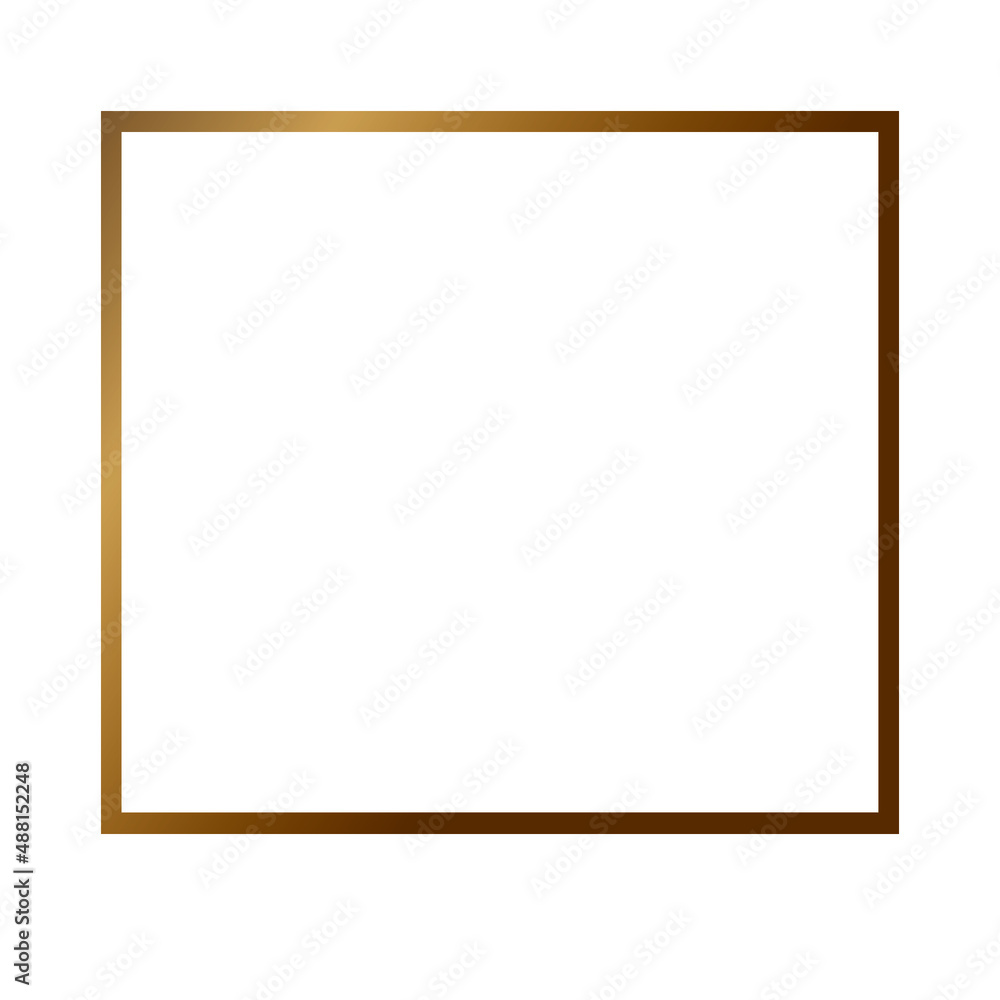 Złota ramka kwadrat - obrazy, fototapety, plakaty 