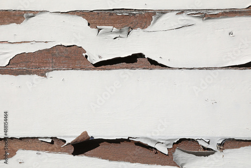 Bild auf Leinwand madera con la pintura blanca agrietada quemada por el sol 4M0A2222-as22