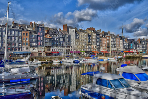 Honfleur; France - september 27 2019 : city centre