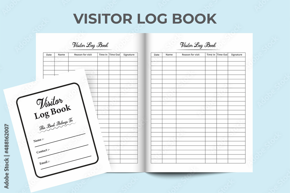 KDP interior visitor log book template. Visitor timing tracker notebook interior. Business purpose visitor incoming and outgoing tracker journal template. KDP interior logbook. KDP interior visitor log book template. Visitor timing tracker notebook interior. Business purpose visitor incoming and outgoing tracker journal template. KDP interior logbook.