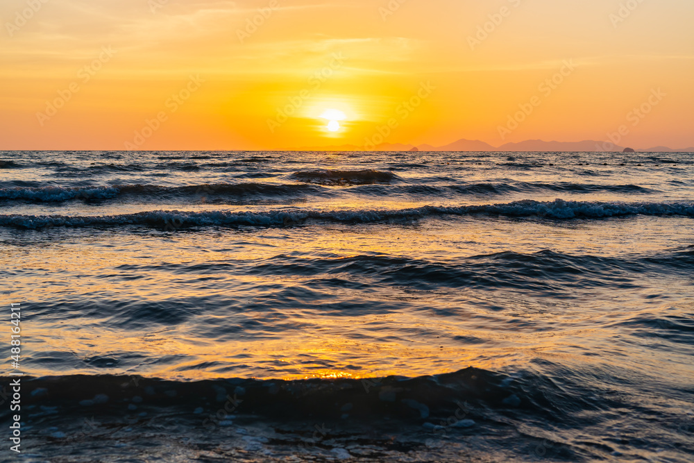 Sea and sunset, amazing colorful sunset sky at the sea. Sea and sunset, amazing colorful sunset sky at the sea.