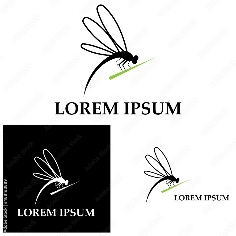 Dragonfly illustration icon design template vector Dragonfly illustration icon design template vector