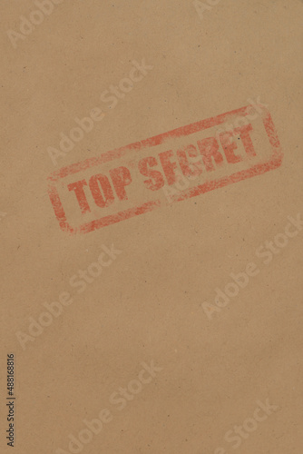 Brown envelope with Red Top Secret stamp