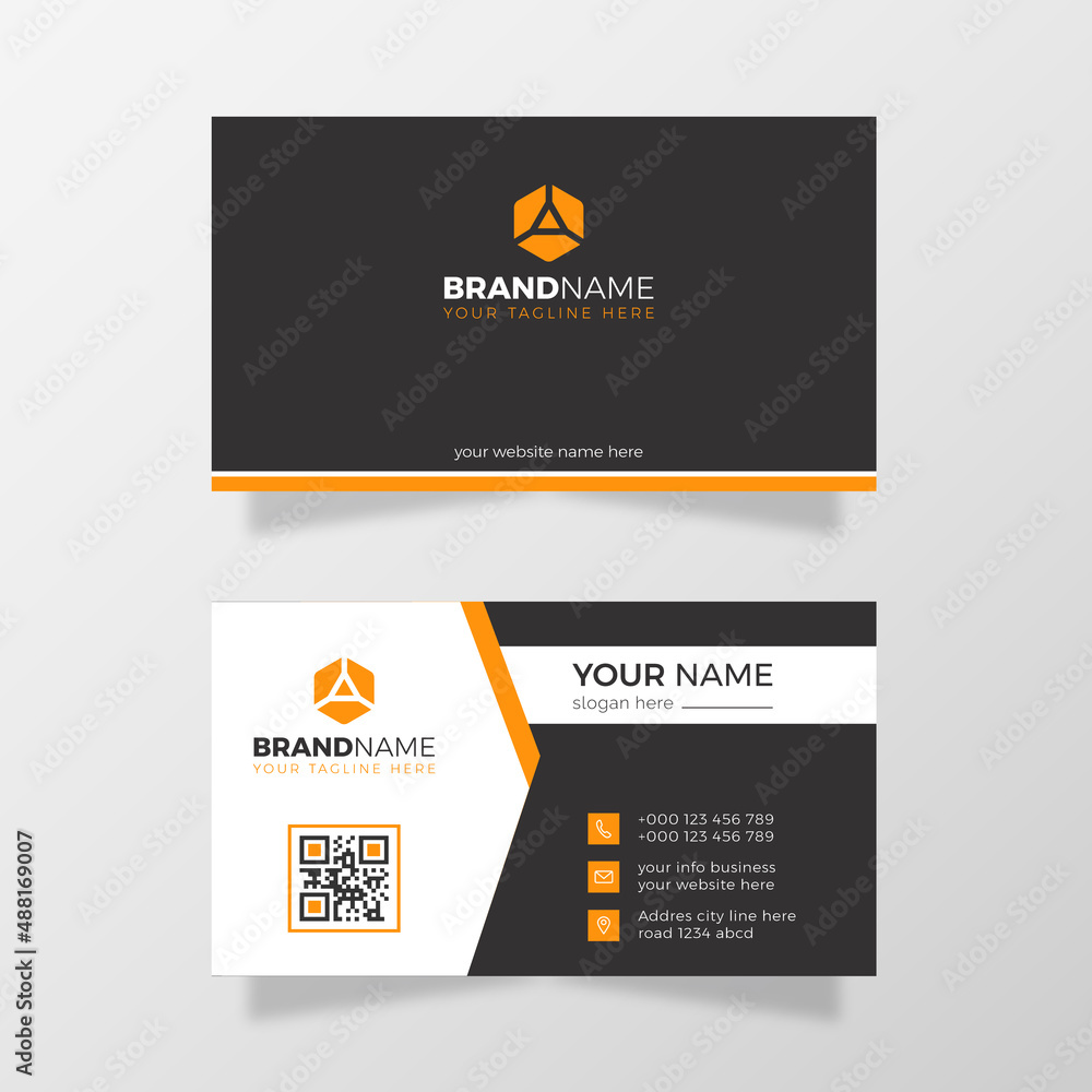 Fototapeta premium Corporate business card template design.