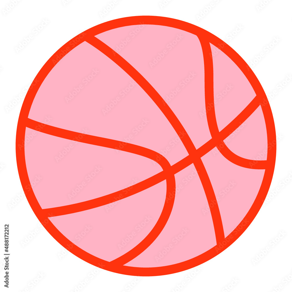 Fototapeta Illustration of Basket ball design icon