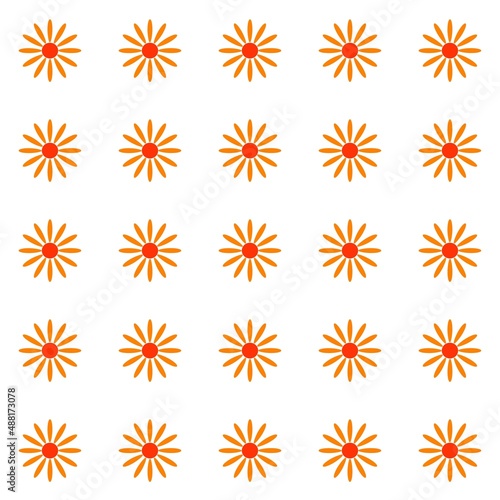 Colored Flowers Pattern