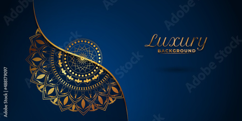 Luxury mandala background with golden arabesque pattern Arabic Islamic east style.decorative mandala for print, poster, cover, brochure, flyer, banner