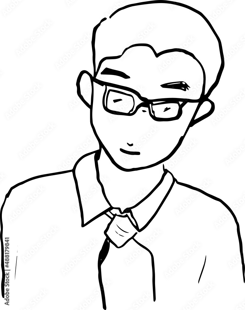 cartoon character outline face, line design cartoon character outline face, line design