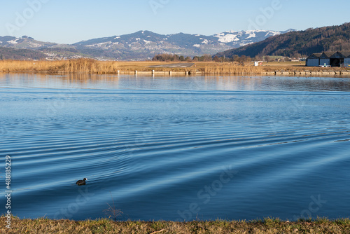 Airfield Wangen-Lachen at the lake of Zurich in Switzerland photo