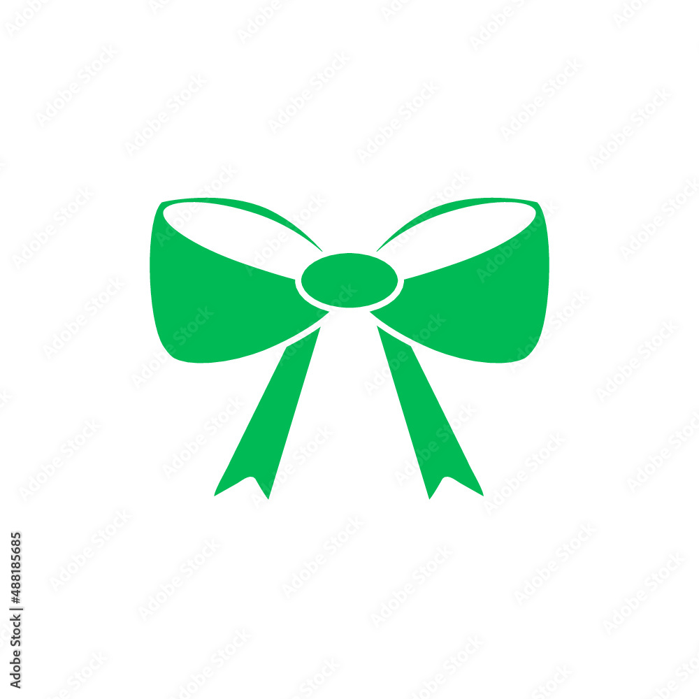 green ribbon bow green ribbon bow