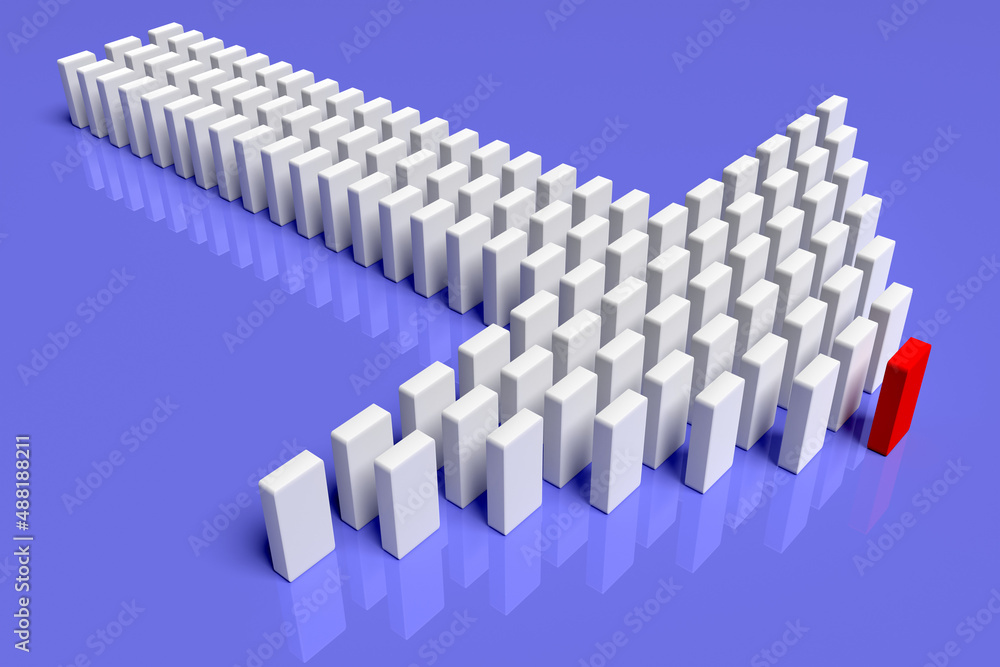 Illustration of leader leads the team forward. Business concepts Illustration of leader leads the team forward. Business concepts