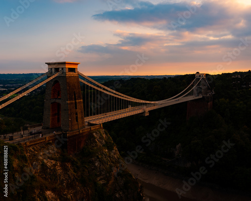 Sunset on Clifton Bridge