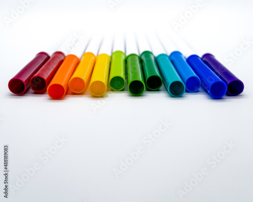 markers isolated on white