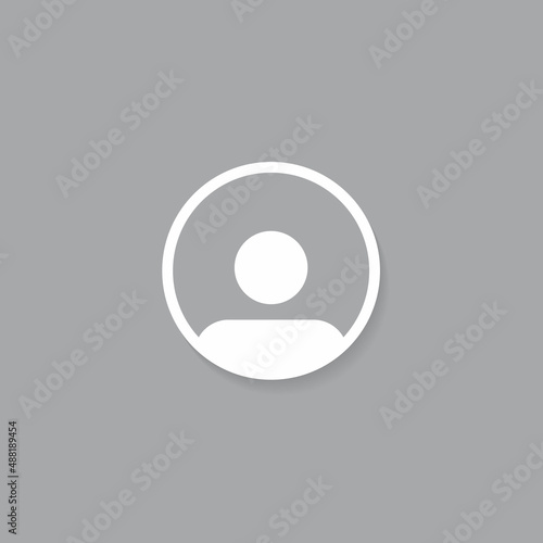 Avatar Profile, Default Social Media Photo Icon Vector in Flat Style