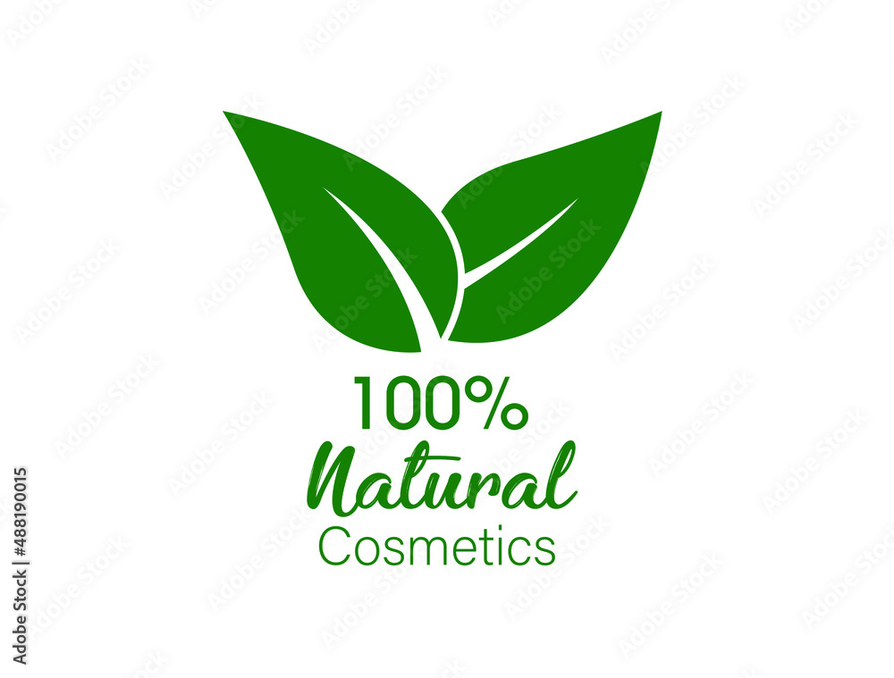 100% natural cosmetics icon vector illustration 100% natural cosmetics icon vector illustration