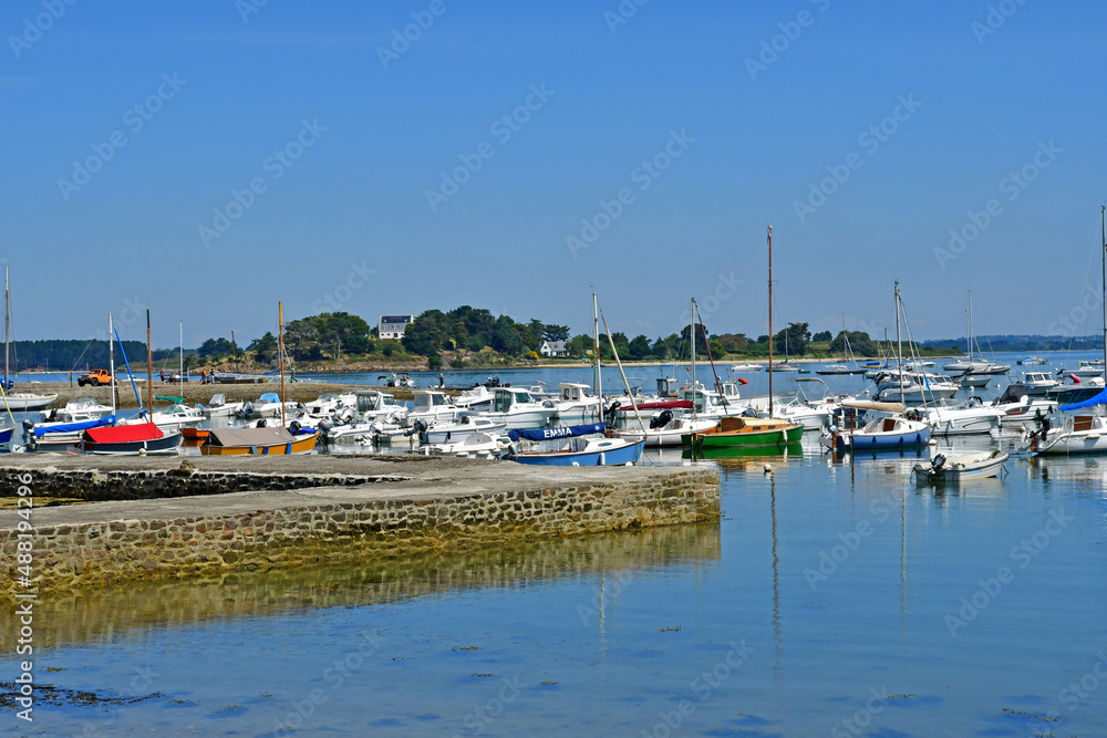 Sarzeau, France - june 6 2021 : Logeo port