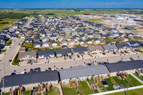 Aerial view of Warman, Saskatchewan on the Canadian Prairies © Scott Prokop