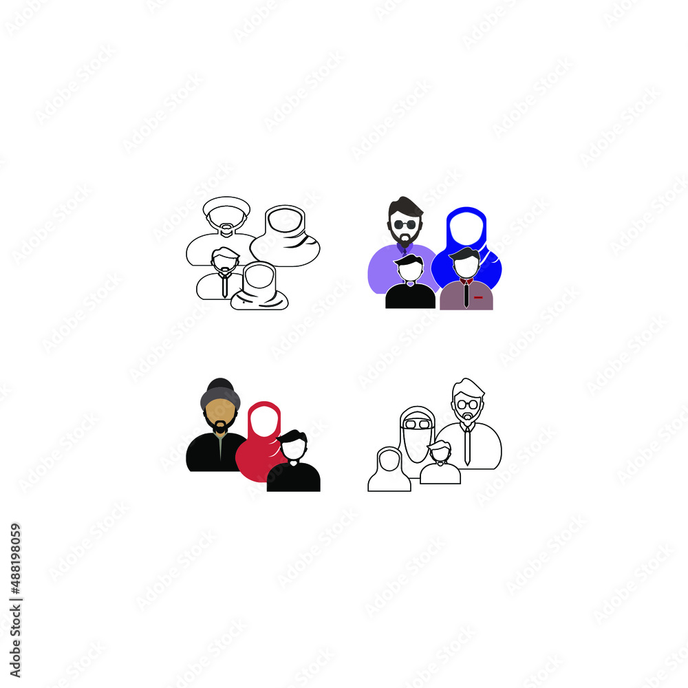 happy family illustration happy family illustration