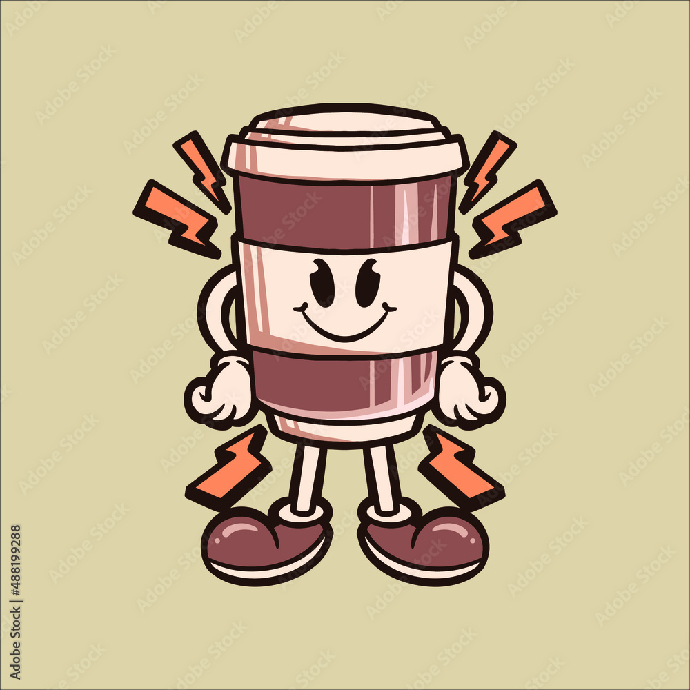 the coffee cartoon vector design