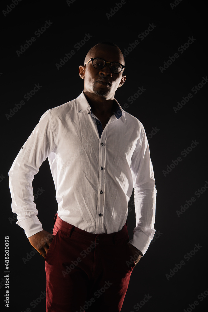 Fototapeta premium Young businessman posing