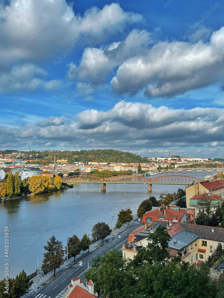 Sunny autumn in Prague