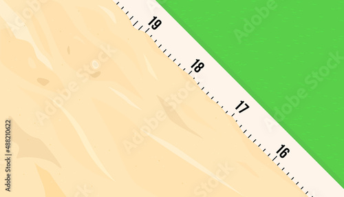 Athletics sand pit design. Vector illustration of long jump sports concept.