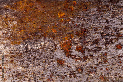 metal wall with rust. steel surface with corrosion